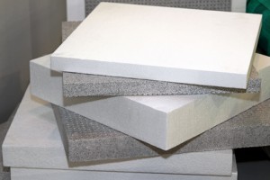 Polystyrene foam for thermal insulation and waterproofing